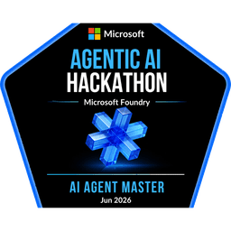 Agentic AI Hackathon — AI Agent Master — Microsoft Foundry badge